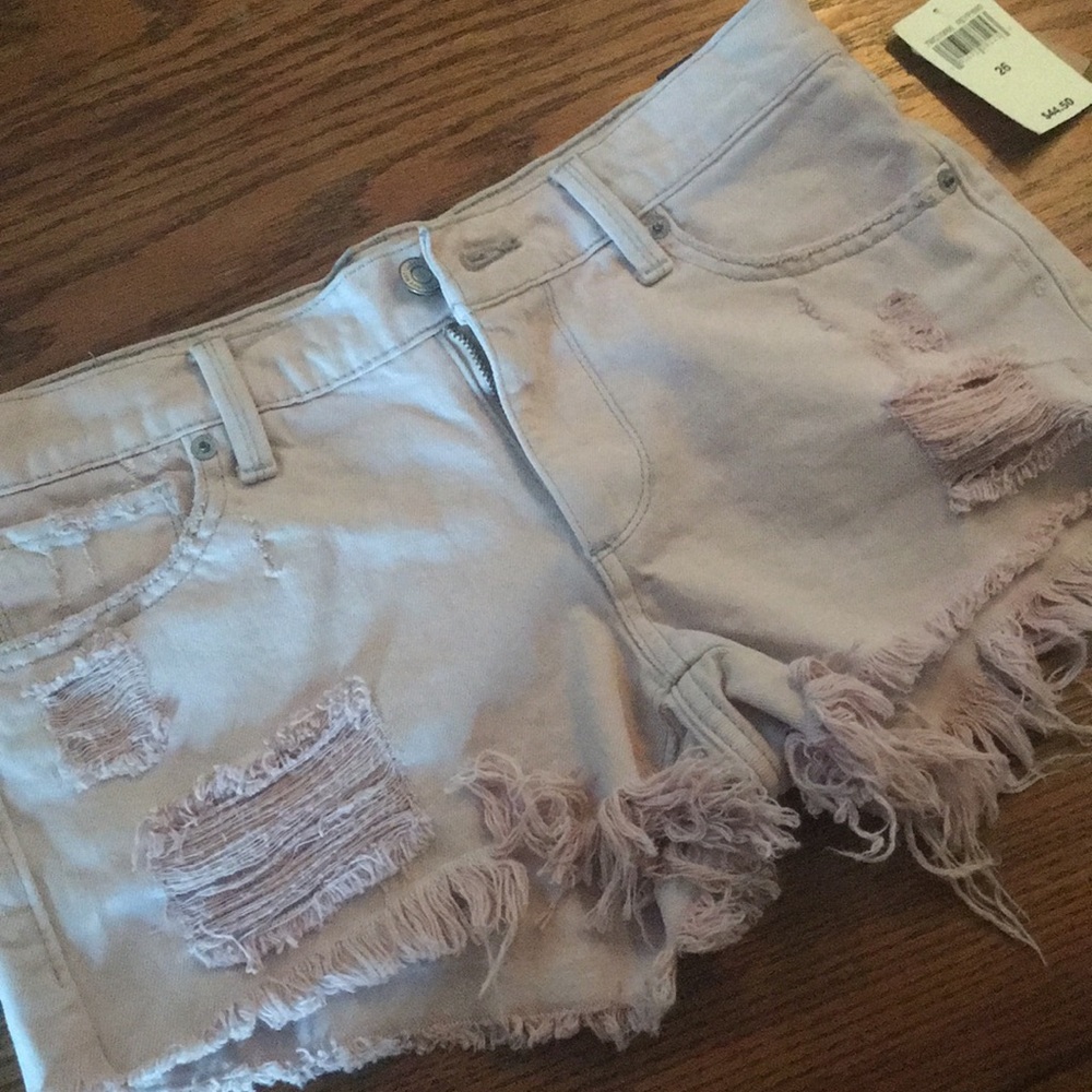 Lucky Brand cut off Jean shorts subtle pink